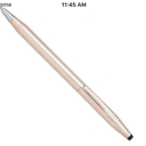 CROSS 14KART GOLD PLATED BALL POINT.